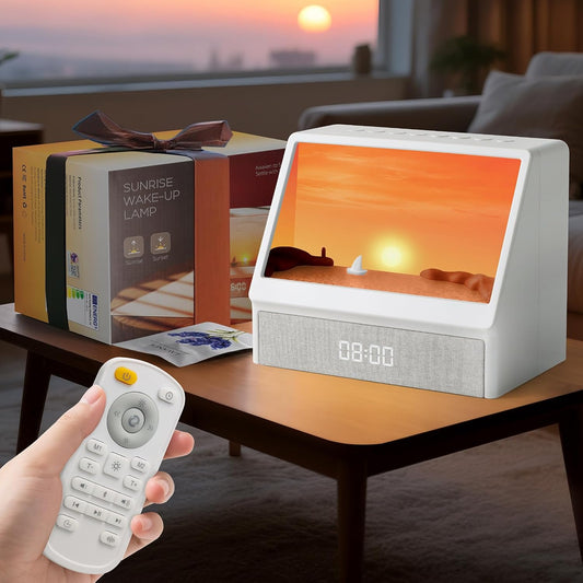 Sunrise Alarm Clock with Sound Machine, Alarm Clock with Bluetooth Speaker