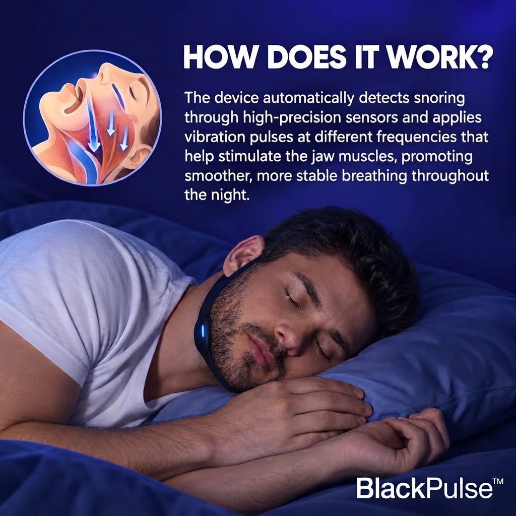 BlackPulse™ - Smart Anti-Snore Device