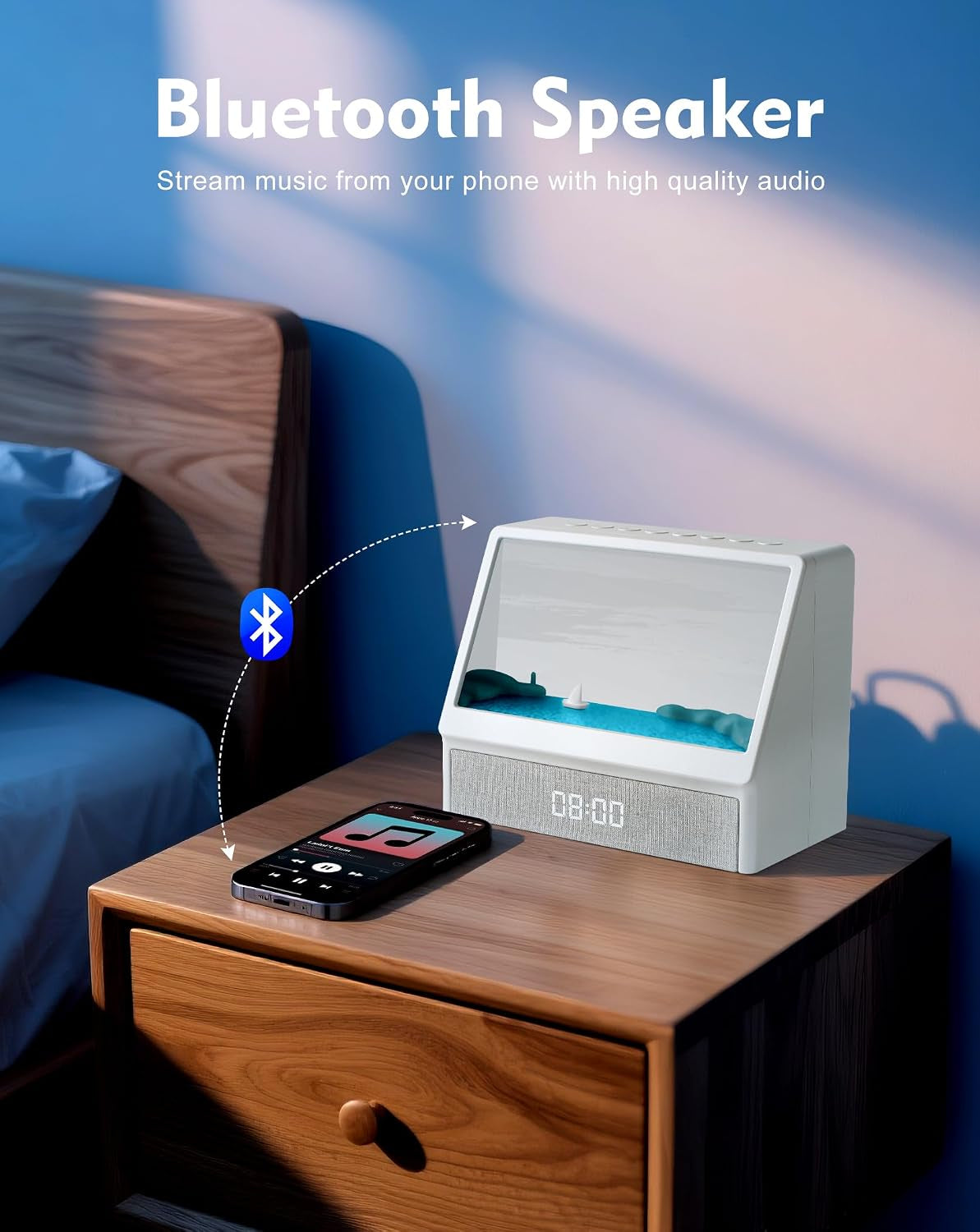 Sunrise Alarm Clock with Sound Machine, Alarm Clock with Bluetooth Speaker
